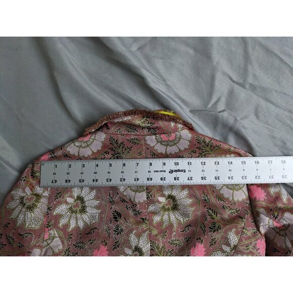 Etcetera Blazer Pink Floral Victorian Baroque Bohemian Jacket Womens Size 4 - Picture 16 of 16